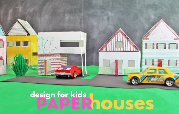 Fun Paper Craft for Kids: 3 Templates for PAPER HOUSES you can print, cut, and decorate!